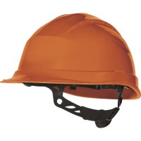 Quartz Up 3 Rotor Adjustment Safety Helmet Hard Hat - Orange